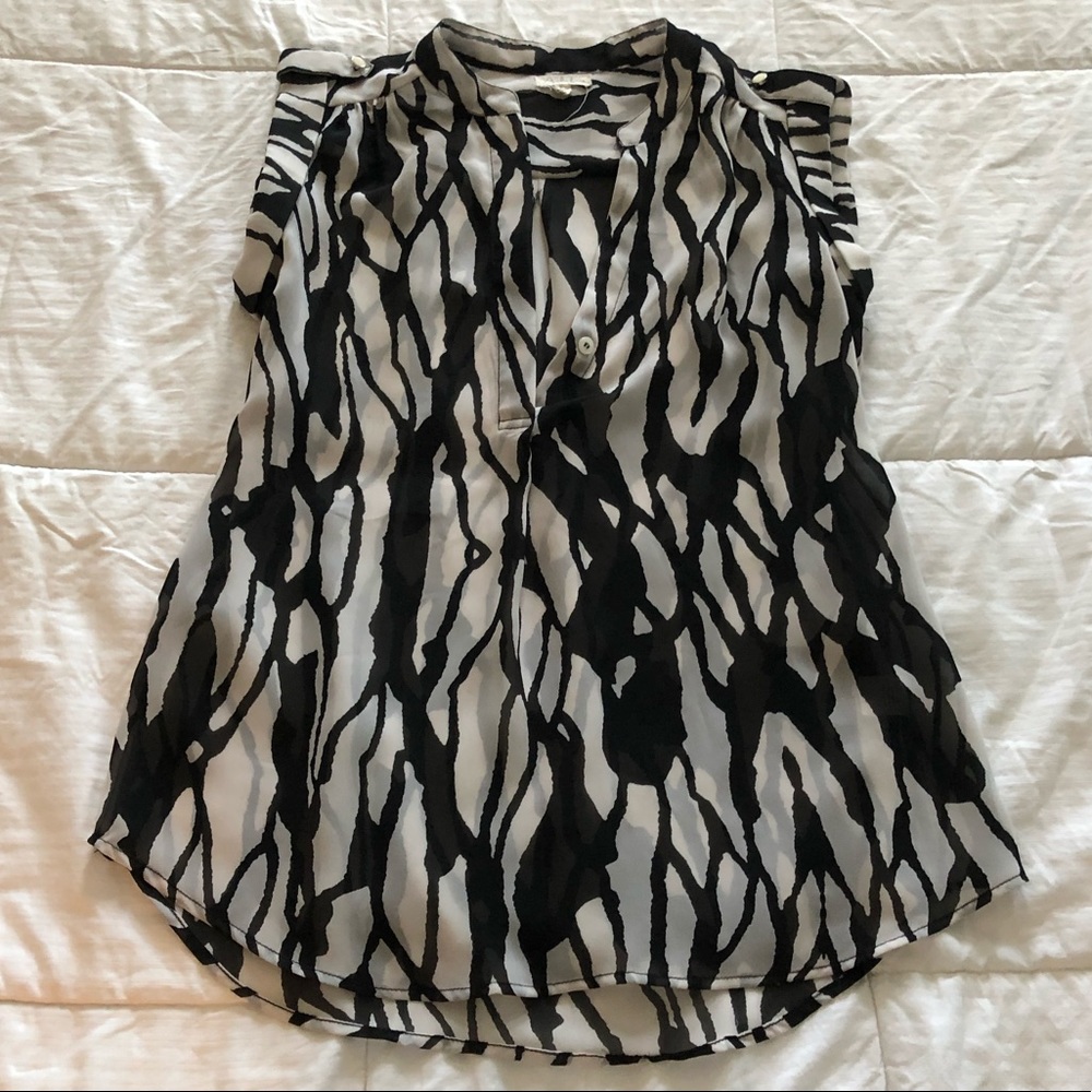 Sheer work blouse